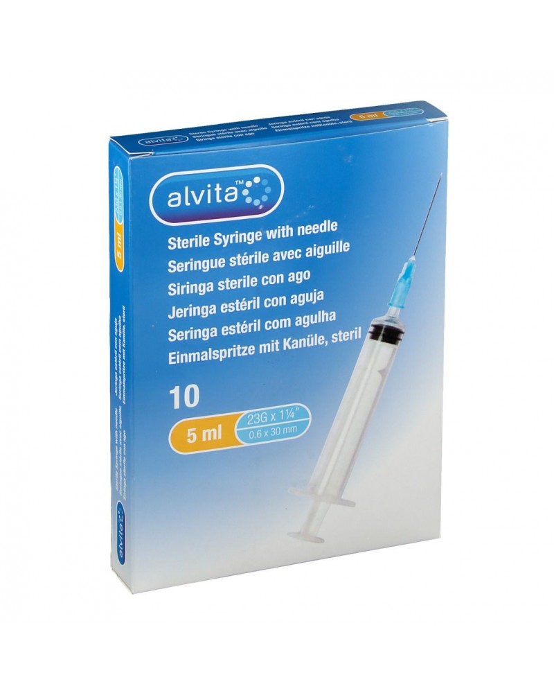 ALVITA SIRINGHE 5ML G23 10 Pezzi